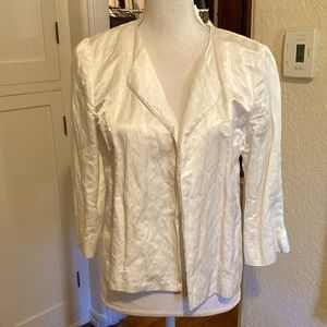 this cute white Eileen Fisher size 2 never really fit me well.